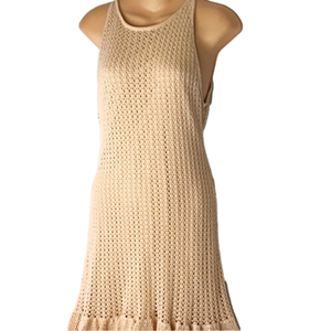 A.L.C. - Beige Embroider knitted lined Dress
